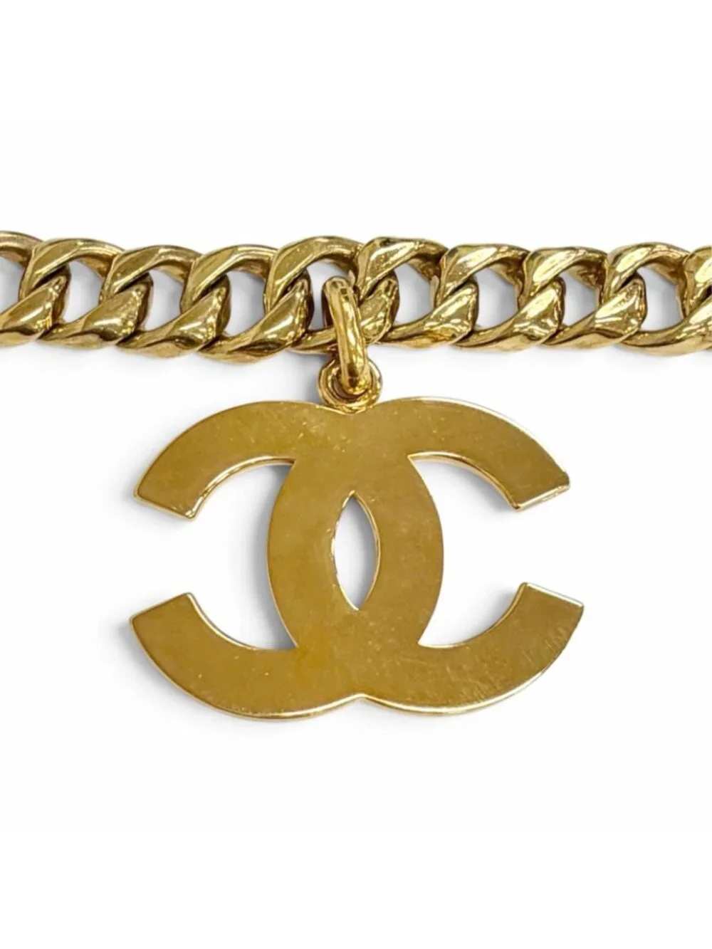 Chanel Vintage 93A CC Logo Chain Belt Gold
